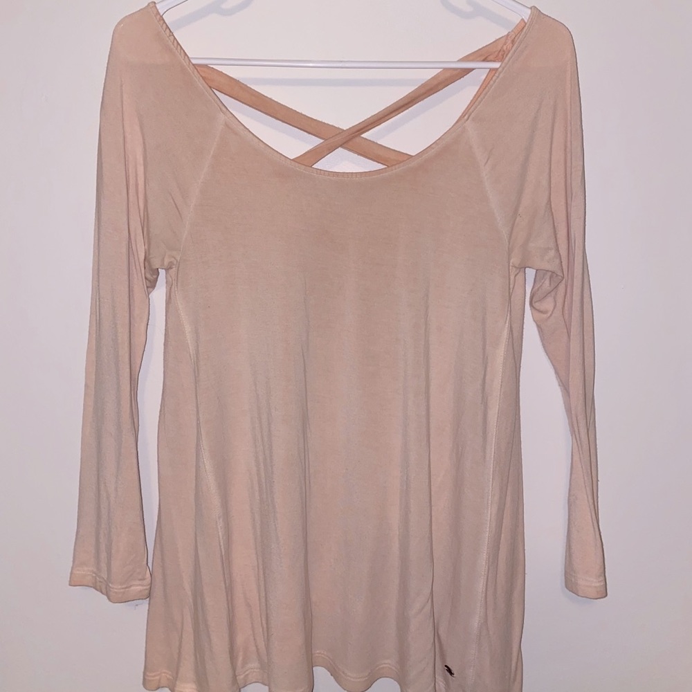 Pink American Eagle Long Sleeve Shirt